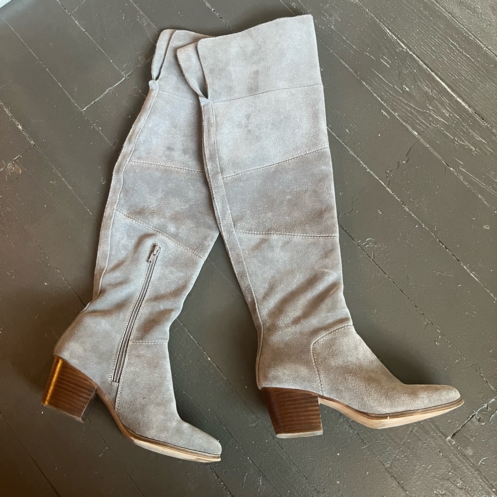 Sole society Melbourne in a mushroom color over the knee boot size 6.5